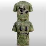 2025 Camo Miami Hurricanes Honor Support Shirt