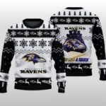 2025 Christmas Baltimore Ravens May Like A Raven Ugly Sweater
