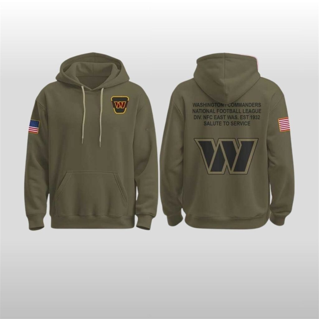 2025 Commanders Military Salute To Service Olive Hoodie 7 2025 Commanders Military Salute To Service Olive Hoodie