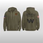 2025 Commanders Military Salute To Service Olive Hoodie