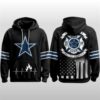 2025 Cowboys Firefighter Appreciation Day Hoodie