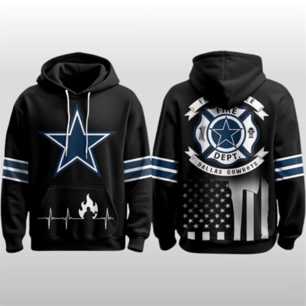 2025 Cowboys Firefighter Appreciation Day Hoodie