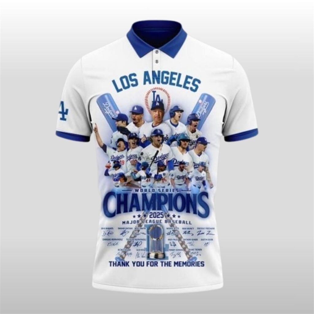2025 Dodgers World Series Champions Polo Shirt