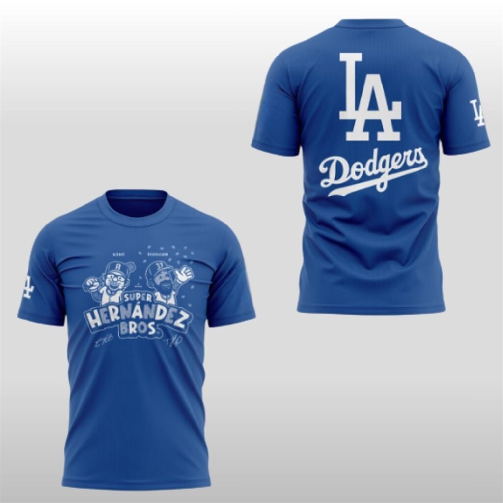 2025 LA Dodgers Super Hernandez Bros Shirt 5 2025 LA Dodgers Super Hernandez Bros Shirt