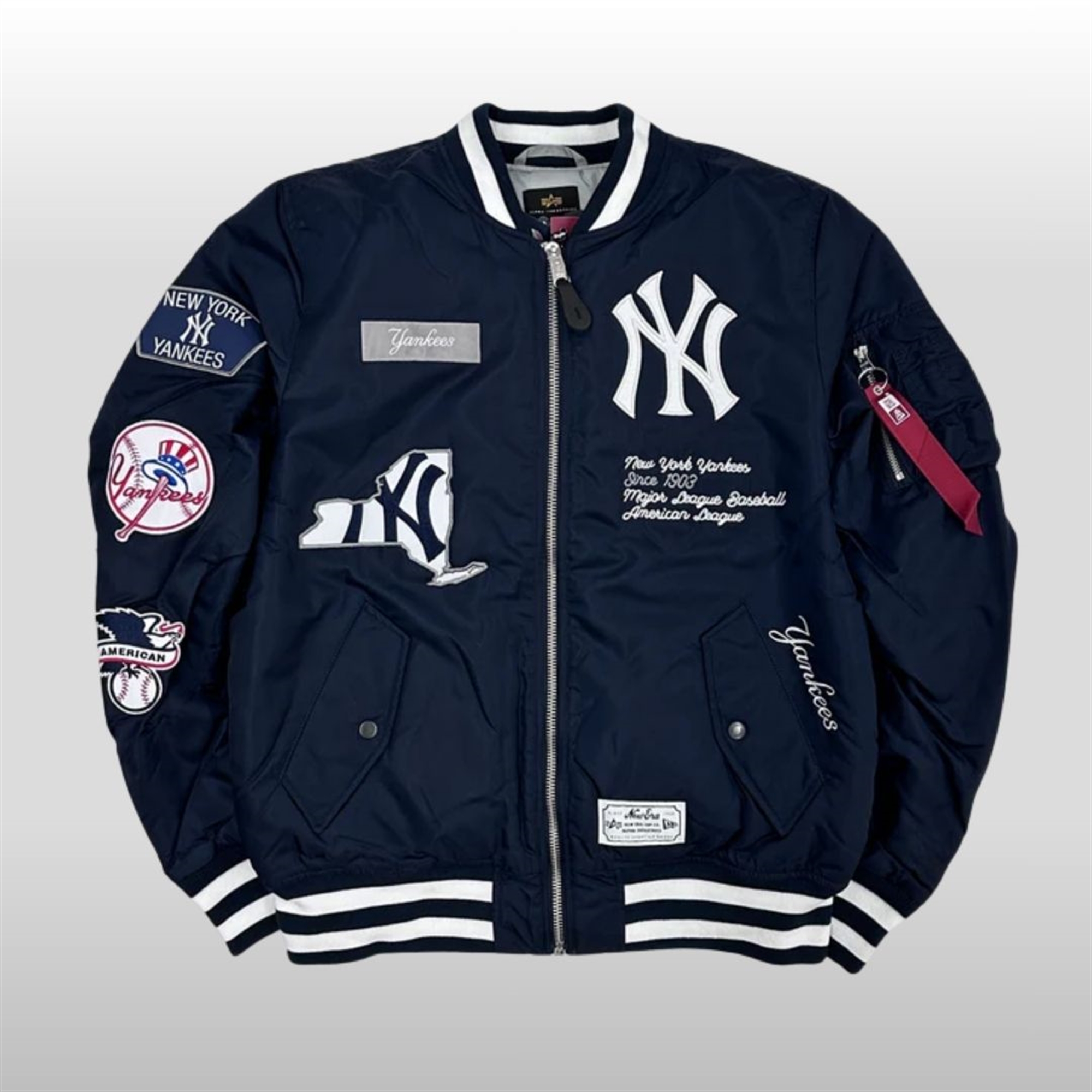 2025-NY-Yankees-Alpha-Industries-Bomber-Jacket 2025 NY Yankees Alpha Industries Bomber Jacket