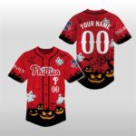 2025 Phillies Halloween Spooky Pumpkin Ghost Jersey
