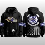 2025 Ravens Firefighter Appreciation Day Hoodie