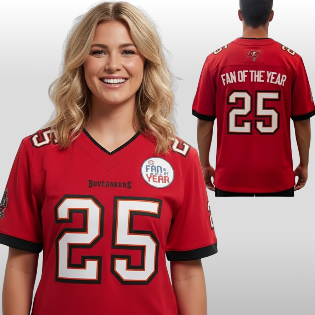 2025 Tampa Bay Buccaneers Fan Of The Year Jersey 2025 Tampa Bay Buccaneers Fan Of The Year Jersey