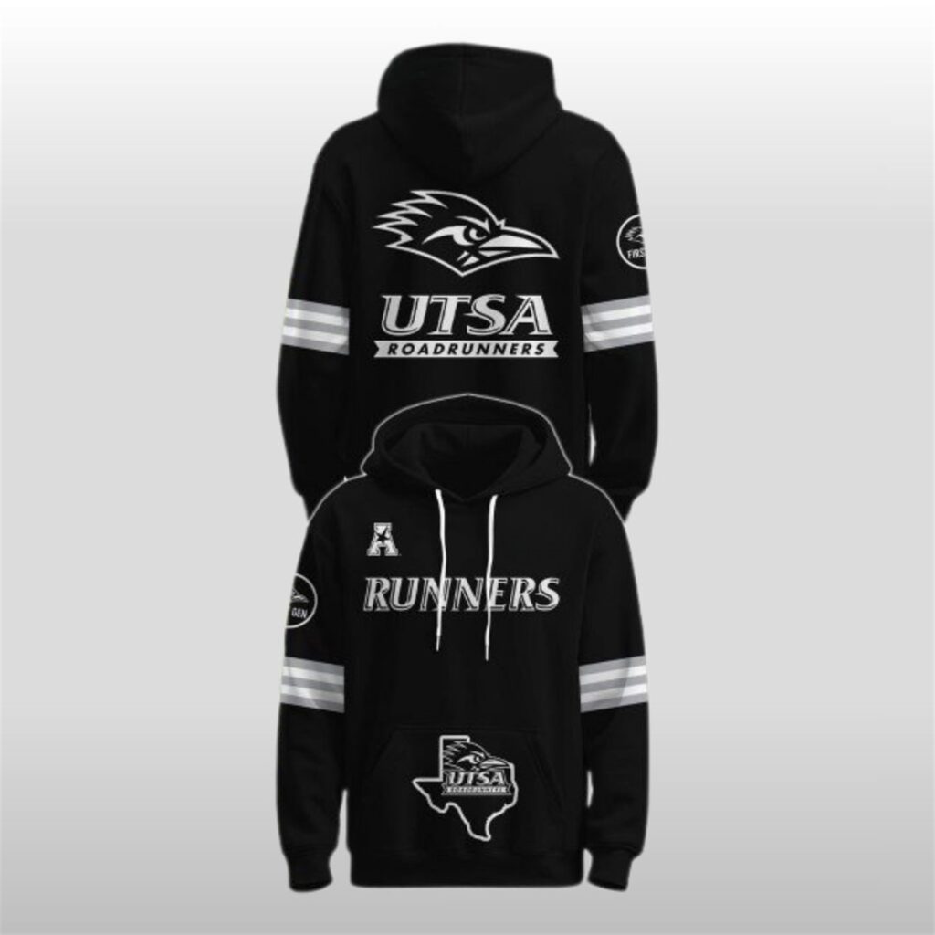 2025 UTSA Roadrunners Back In Black Dard Mode Hoodie