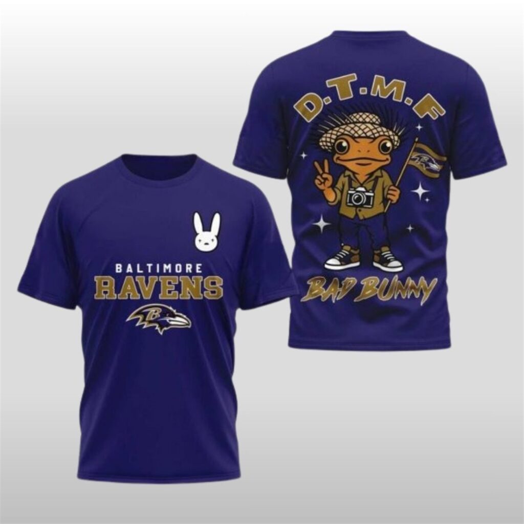 THE RAVENS 2026 FES Tシャツ　ホワイト　XL 2026 Ravens Bad Bunny Super Bowl LX Shirt - Zerelam