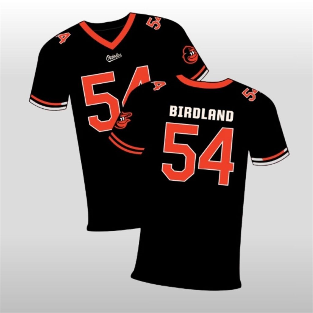 Orioles Birdland 54 Football Jersey Giveaway 2024