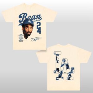 Puka Nacua Bean Kobe Bryant Dodgers 24 Black Mamba Shirt