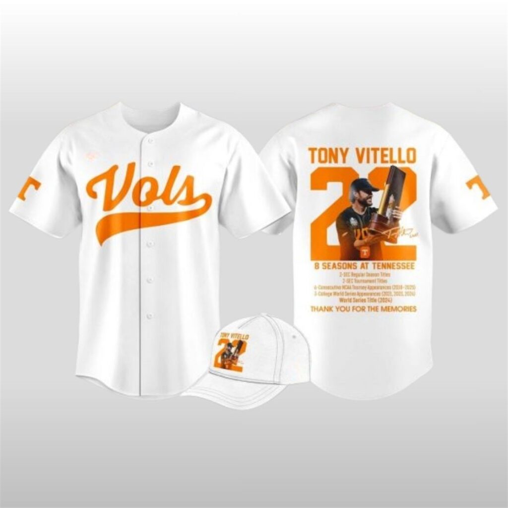 Tennessee Volunteers Thank You Coach Vitello Jersey
