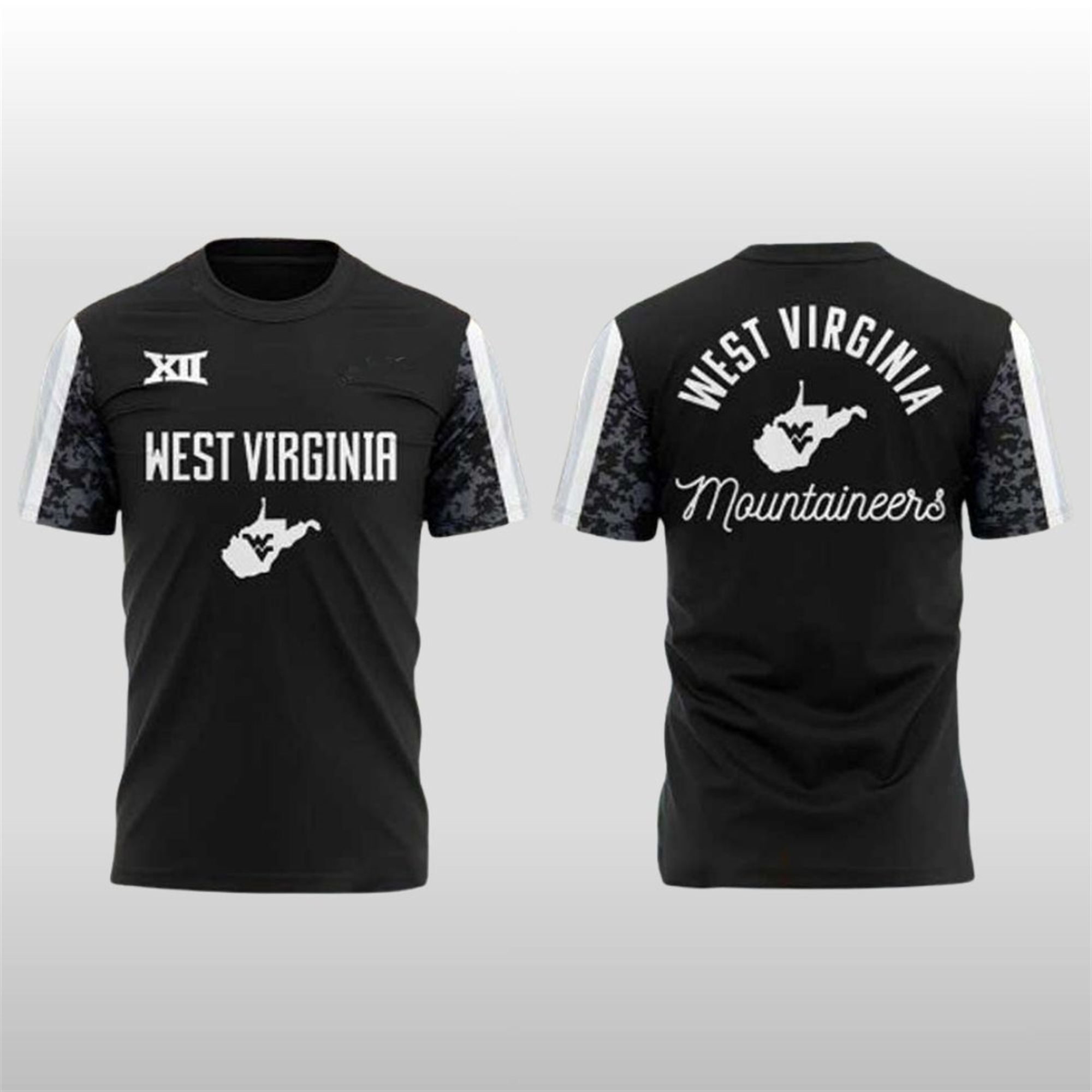 West-Virginia-Football-Charcoal-Black-Suit-Shirt West Virginia Football Charcoal Black Suit Shirt