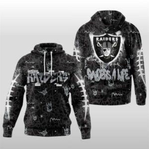 2025 Raiders Graffiti 4 Life Hoodie
