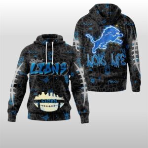 2025 Lions Graffiti Lions Life Hoodie