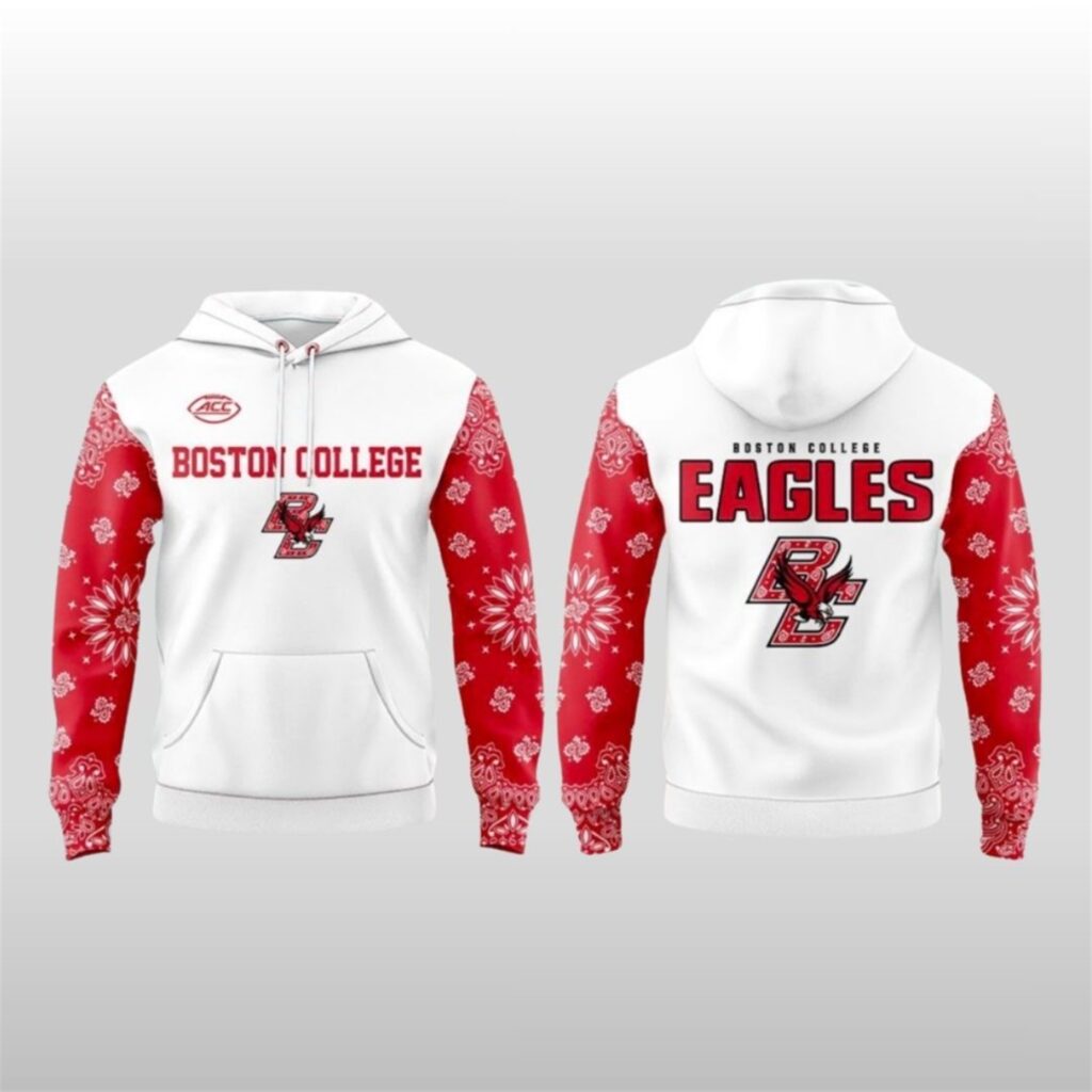 2025 Boston College Football Bandana Hoodie 6 2025 Boston College Football Bandana Hoodie