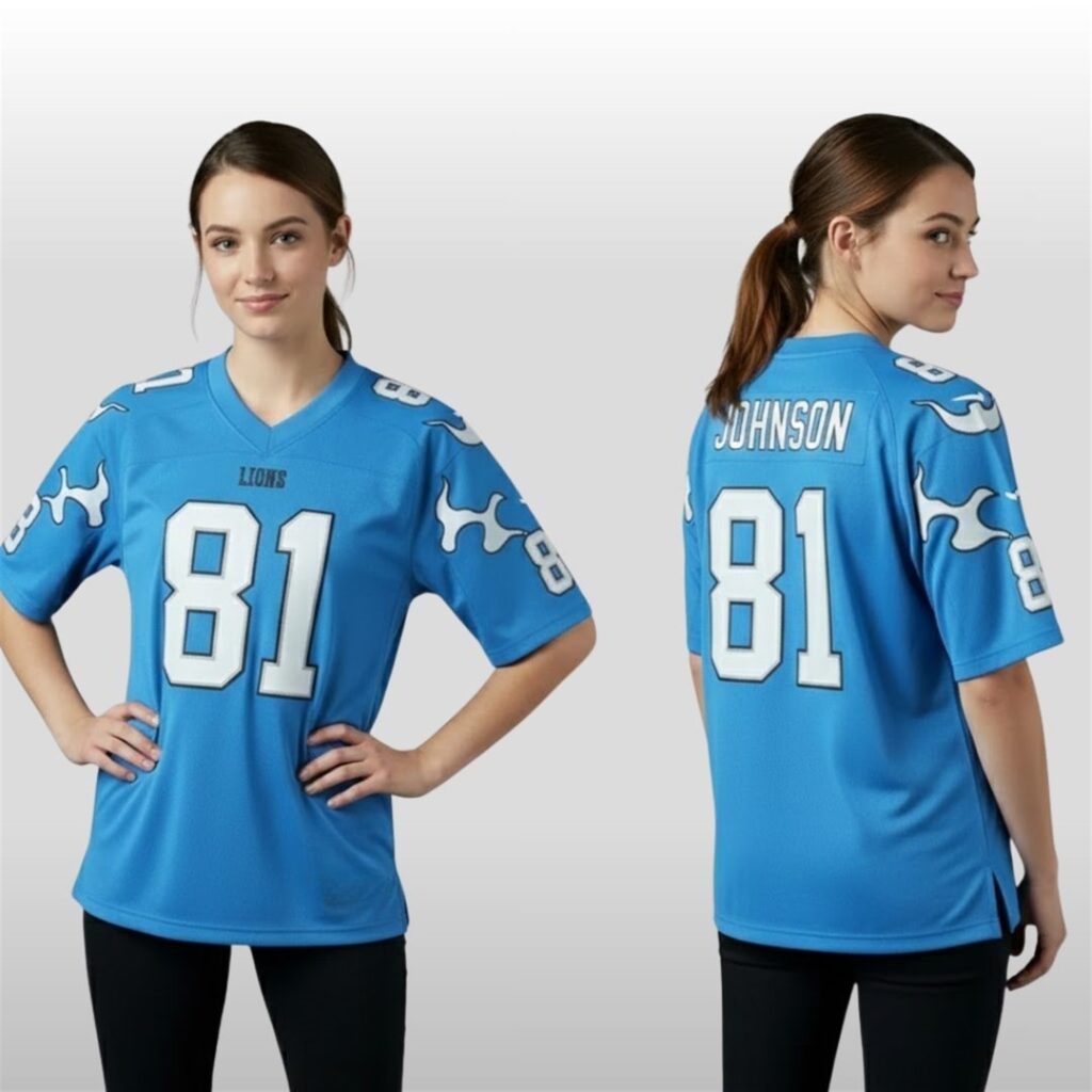 2025 Calvin Johnson Lions By Golf Jersey 3 2025 Calvin Johnson Lions By Golf Jersey