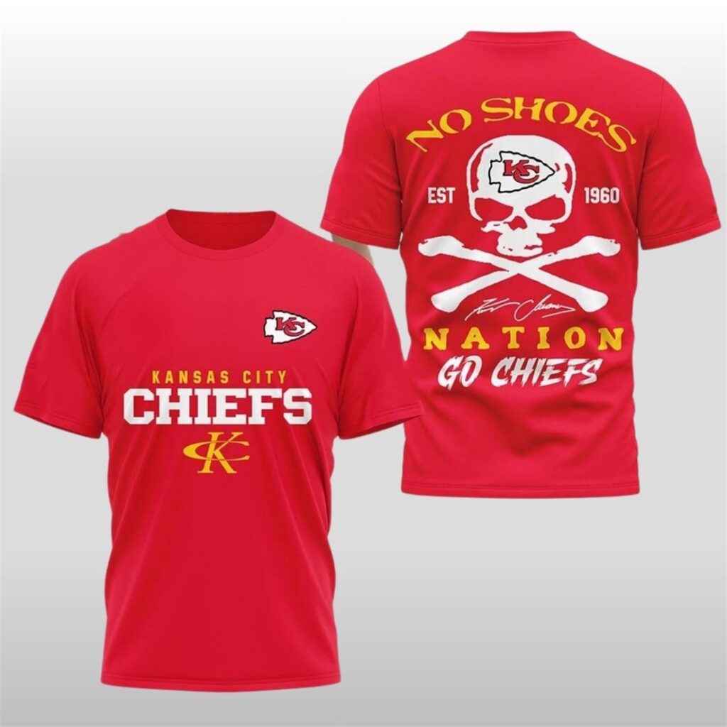 2025 Chiefs Kenny Chesney No Shoes Nation Shirt