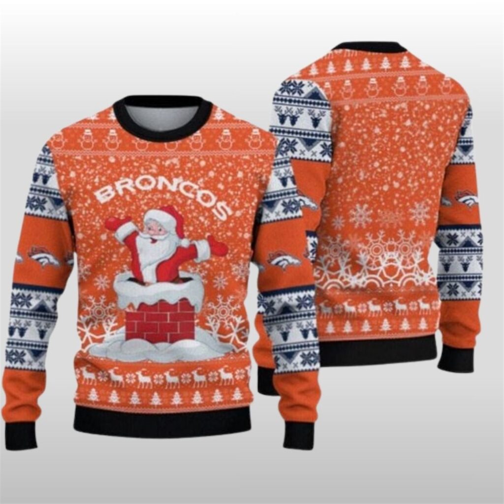 2025 Christmas Broncos Santa Ugly Sweater 7 2025 Christmas Broncos Santa Ugly Sweater