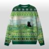 2025 Christmas Cat On The Grass Ugly Sweater