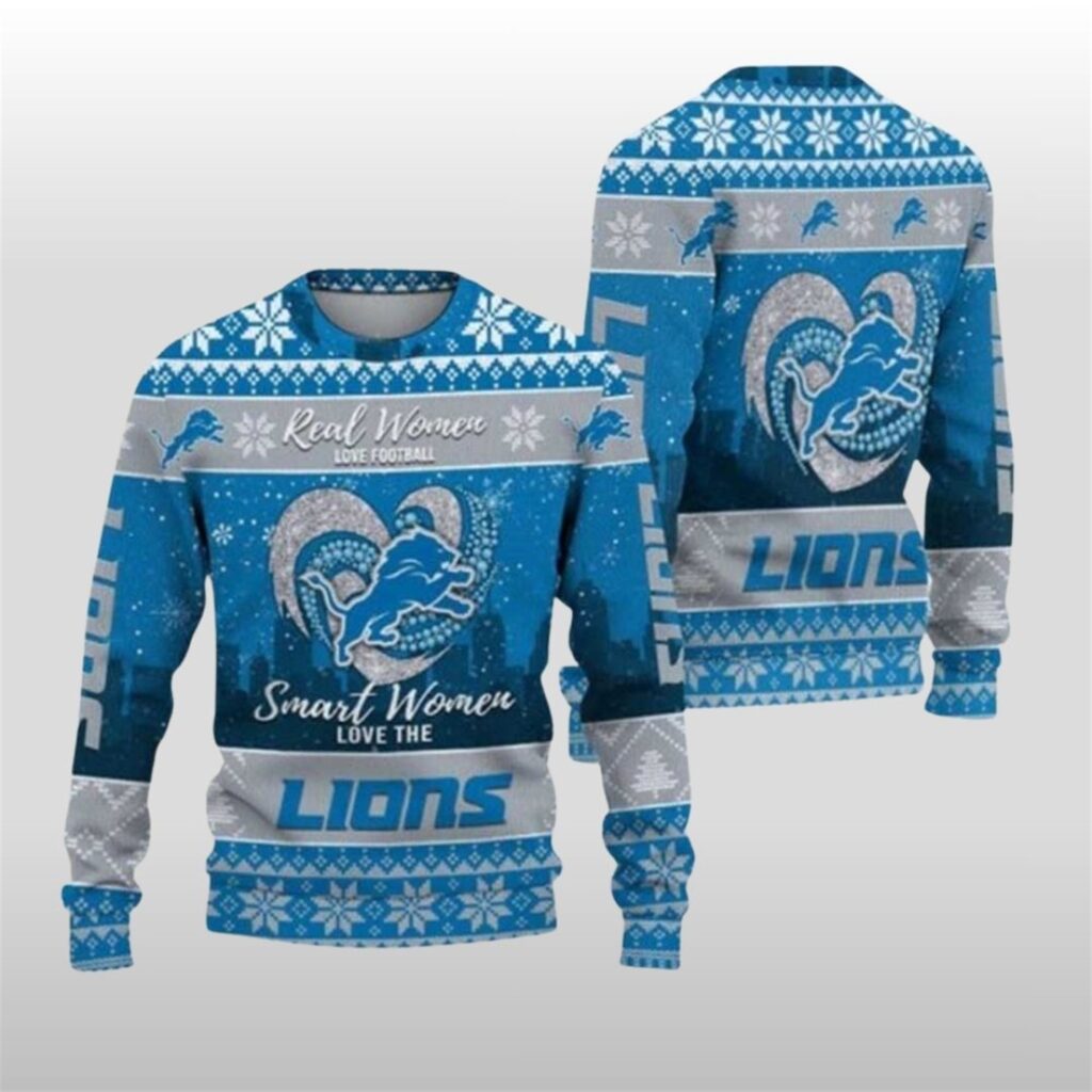 2025 Christmas Detroit Lions Real Women Love Football Ugly Sweater 5 2025 Christmas Detroit Lions Real Women Love Football Ugly Sweater