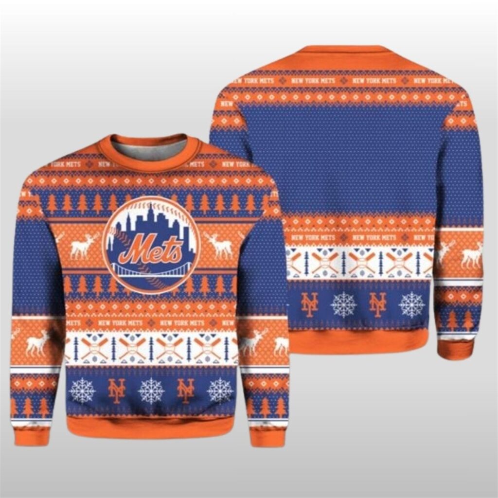 2025 Christmas Mets Baseball Ugly Sweater 5 2025 Christmas Mets Baseball Ugly Sweater