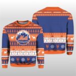 2025 Christmas Mets Baseball Ugly Sweater
