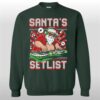 2025 Christmas Santa's Setlist Ugly Sweater