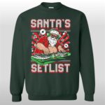 2025 Christmas Santa's Setlist Ugly Sweater