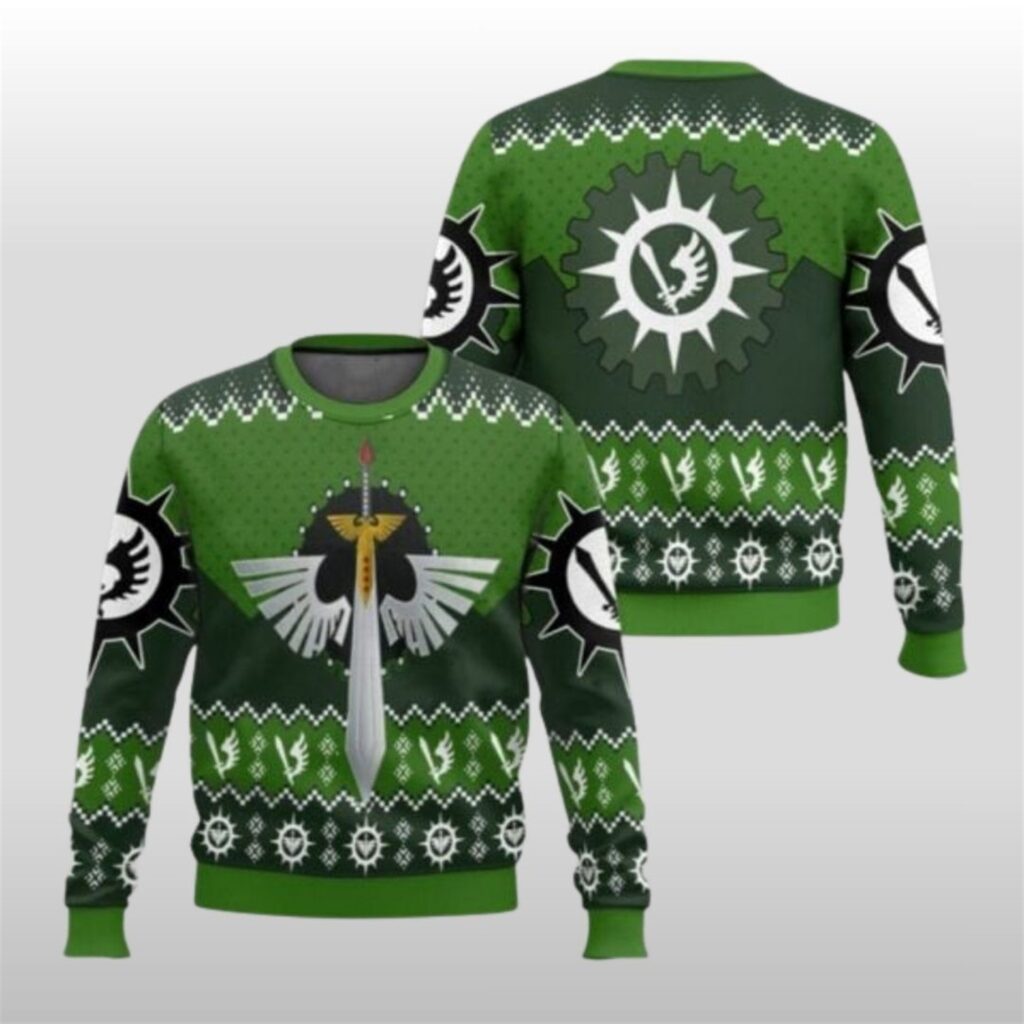 2025 Christmas Warhammer Dark Angels Iconic Ugly Christmas Sweater