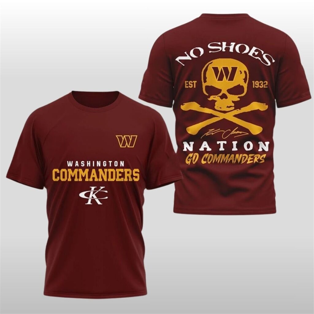 2025 Commanders Kenny Chesney No Shoes Nation Shirt