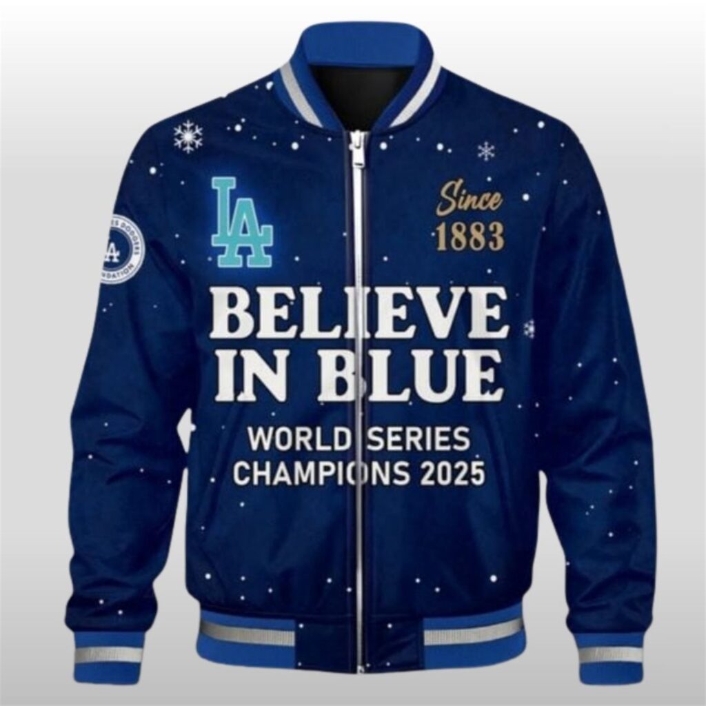 2025 Dodgers Believe In Blue World Series Champions Jacket 3 2025 Dodgers Believe In Blue World Series Champions Jacket