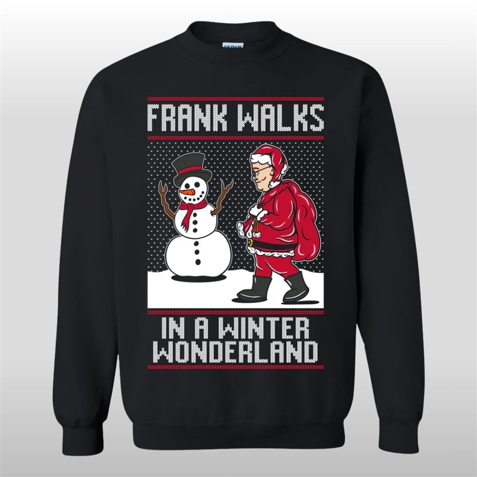2025 Frank Walks In A Winter Wonderland Ugly Sweater 2025 Frank Walks In A Winter Wonderland Ugly Sweater
