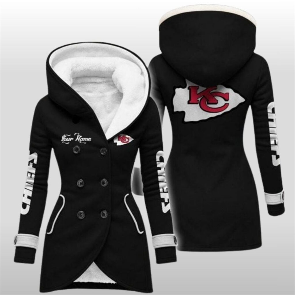2025 KC Chiefs Long Hooded Fleece Jacket