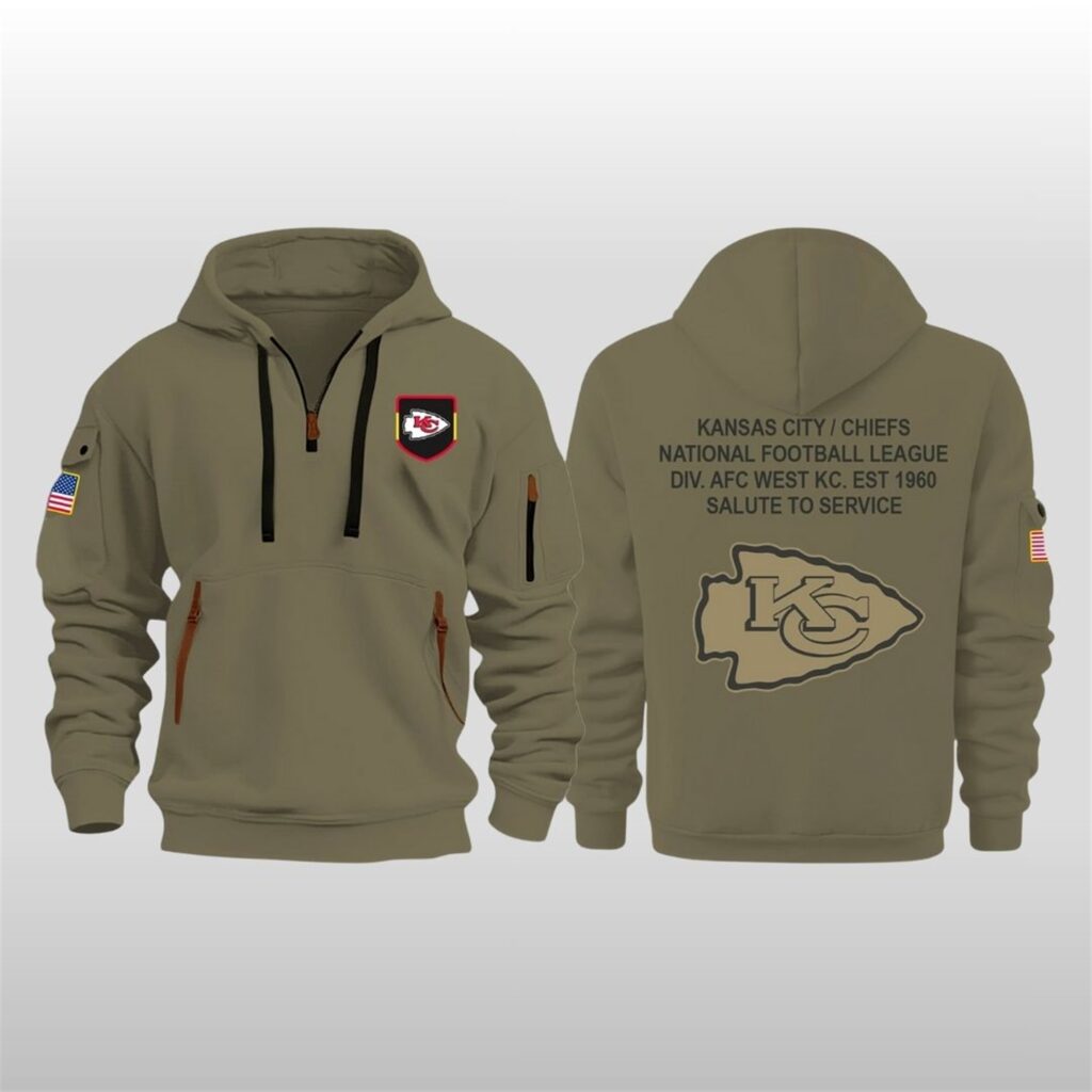2025 Kansas City Chiefs Salute to Service Hoodie