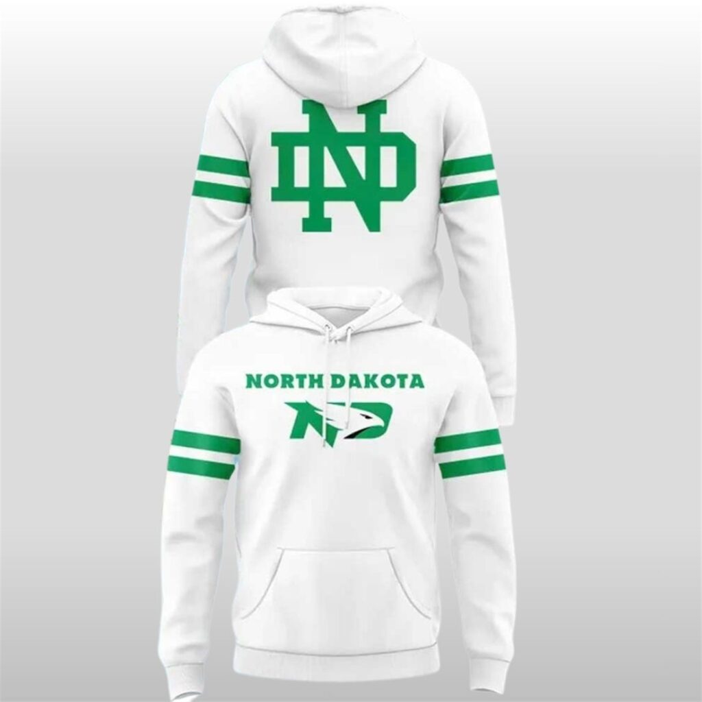 2025 New North Dakota Fighting Hawks Uniform Hoodie 3 2025 New North Dakota Fighting Hawks Uniform Hoodie