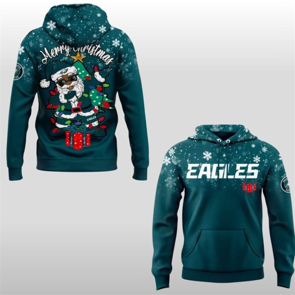 2025 Philadelphia Eagles Merry Christmas Hoodie