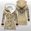 2025 Saints Long Hooded Fleece Jacket 3