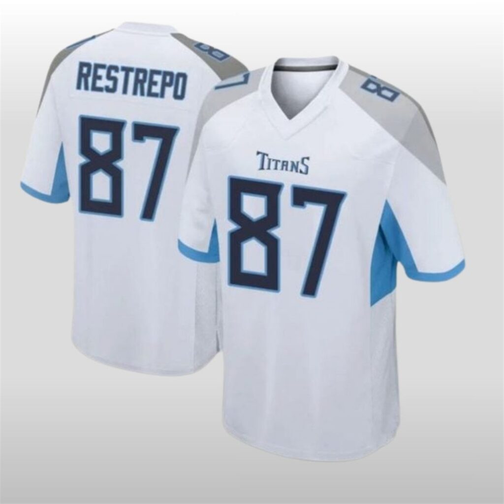 2025 Titans Fan Xavier Restrepo 87 Jersey