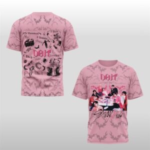 Stray Kids Pink Shirt