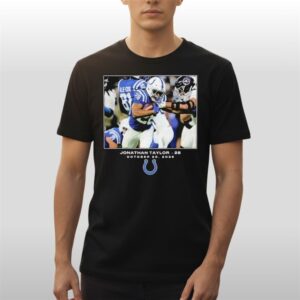 Jonathan Taylor #28 October 2025 Indianapolis Colts Week 8 Shirt