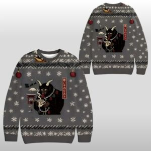 2025 Christmas Krampus Christmas Naughty List Ugly Sweater