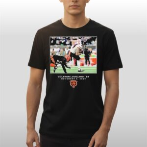 Colston Loveland #84 November 2 2025 Chicago Bears Shirt