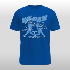 Davis Schneider Vladimir Guerrero Jr Back To Plak Game 5 World Series Shirt