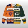 Bears x Packers House Divided But Our Love United Ugly Christmas Sweater