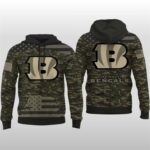 Bengals Salute to Service Camo Hoodie 2025