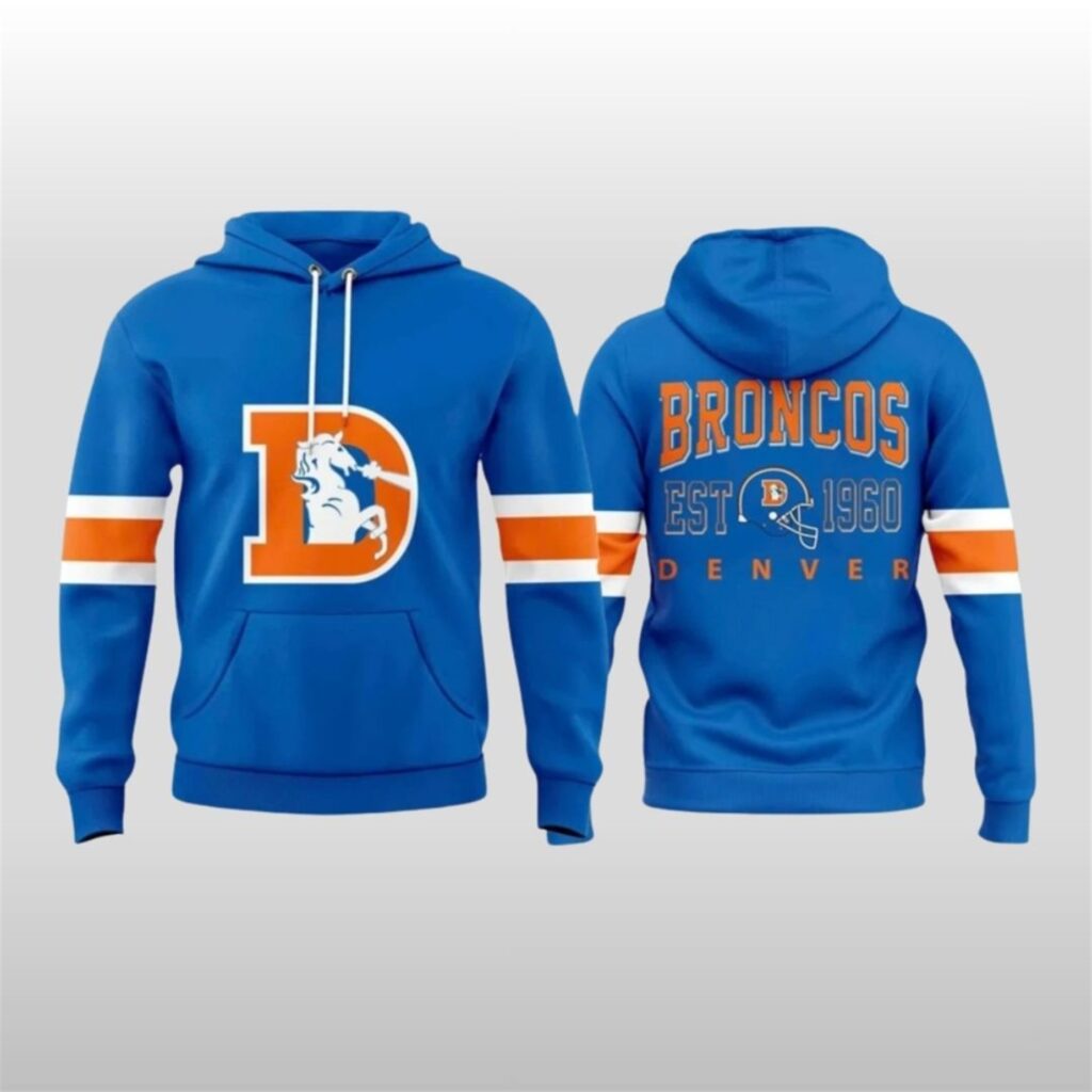 Broncos Classic Throwback 1977 Blue Hoodie 8 Broncos Classic Throwback 1977 Blue Hoodie