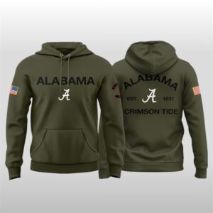 Alabama Crimson Tide Military Appreciation 2025 Hoodie