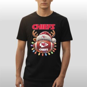 Chiefs Football Hat Light Merry Christmas 2025 Shirt